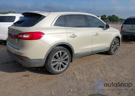 2016 Lincoln Mkx Reserve z USA, uszkodzony, nr VIN 2LMPJ8LP0GBL20866